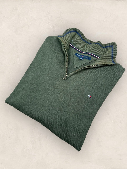 1/4 zip Homme Tommy Hilfiger Kaki XL Ref:3693 - Kaki - XL - amifrip