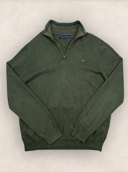 1/4 zip Homme Tommy Hilfiger Kaki XL Ref:3693 - Kaki - XL - amifrip