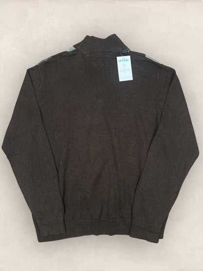 1/4 zip Homme Tommy Hilfiger Marron L Ref:3604 - Marron - L - amifrip