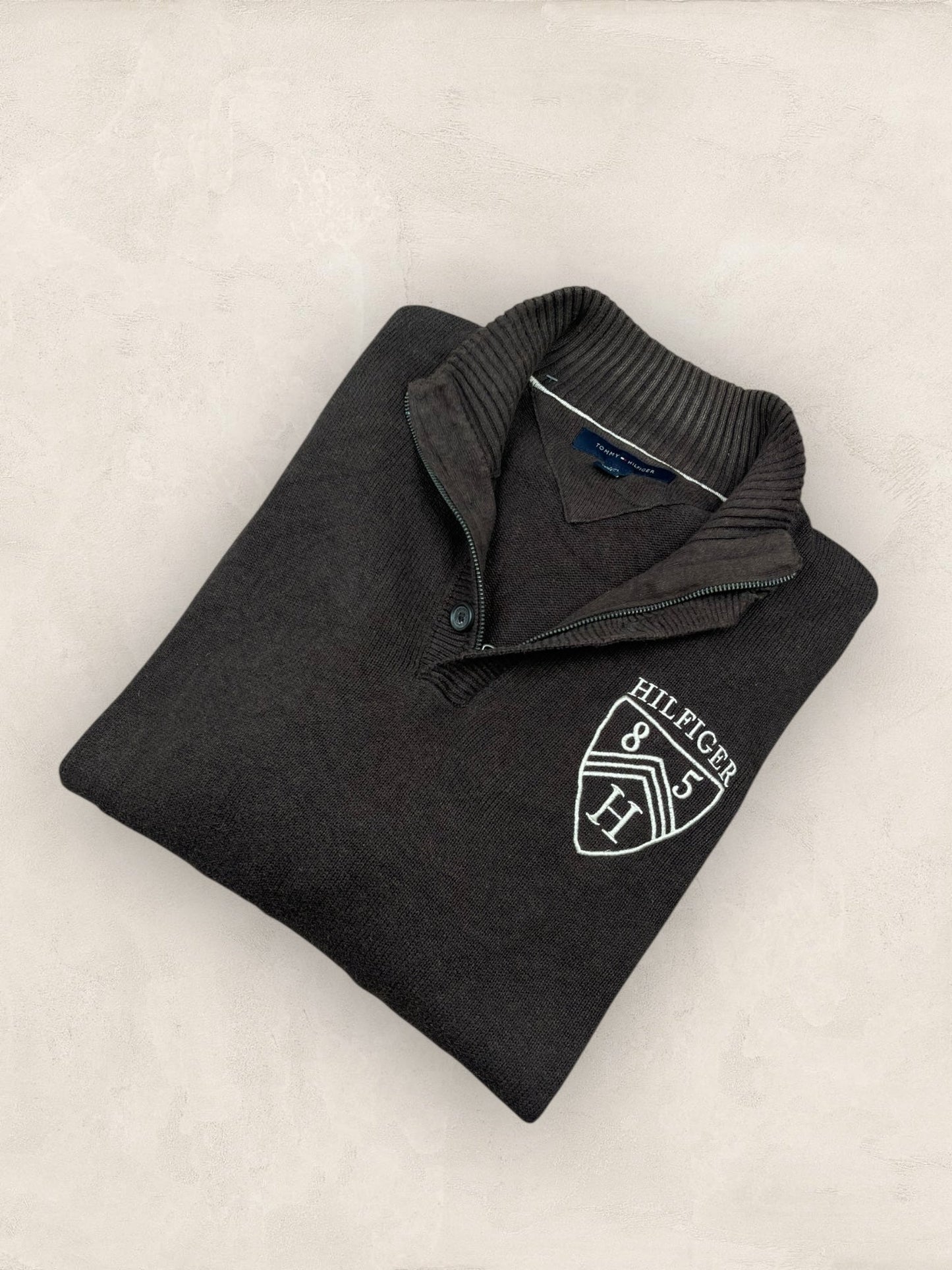 1/4 zip Homme Tommy Hilfiger Marron L Ref:3683 - Marron - L - amifrip