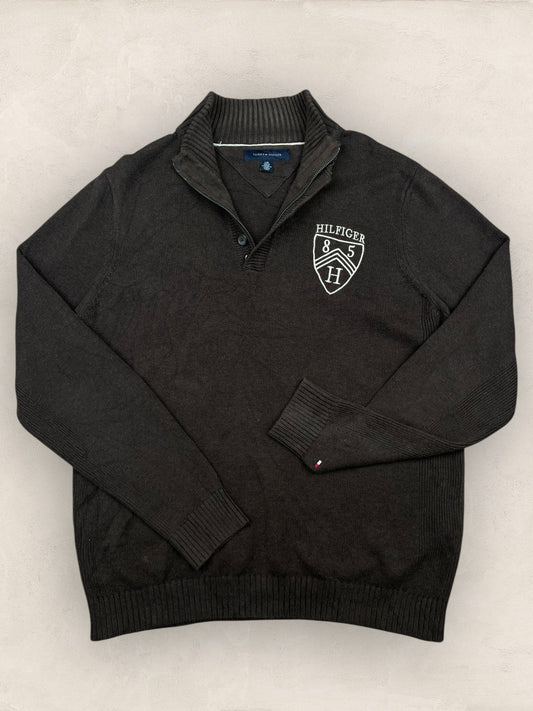 1/4 zip Homme Tommy Hilfiger Marron L Ref:3683 - Marron - L - amifrip