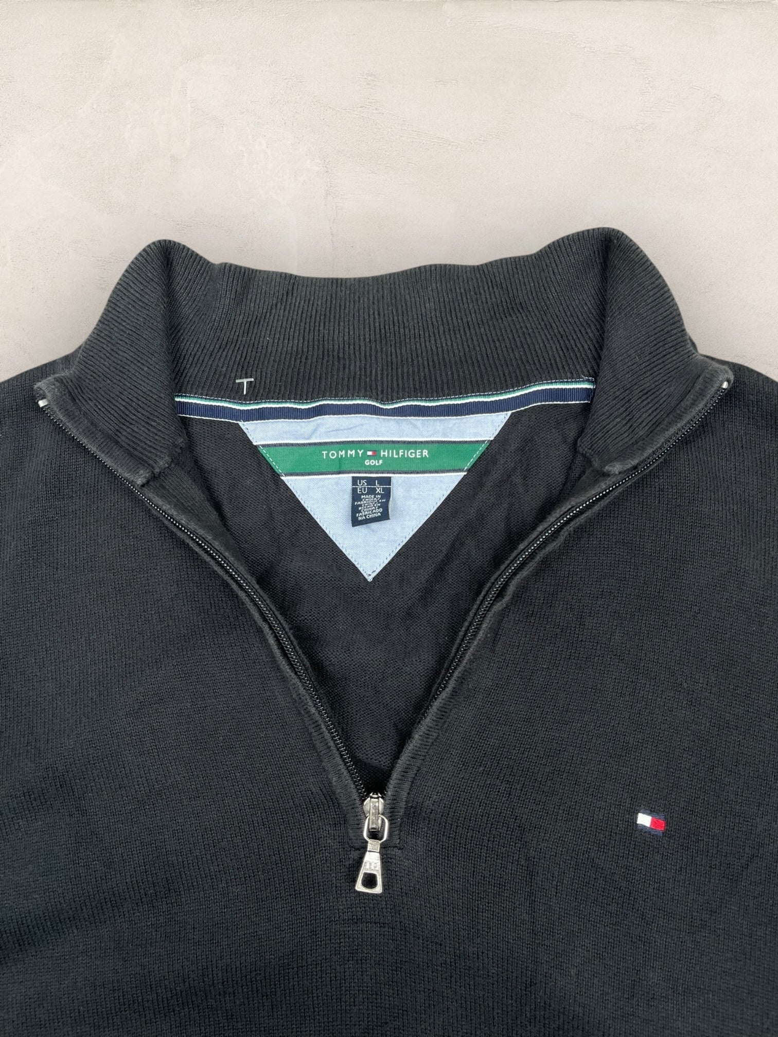 1/4 zip Homme Tommy Hilfiger Noir L Ref:3612 - Noir - L - amifrip