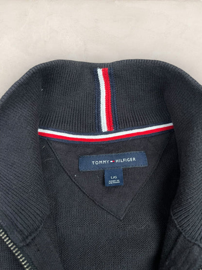 1/4 zip Homme Tommy Hilfiger Noir L Ref:3691 - Noir - L - amifrip