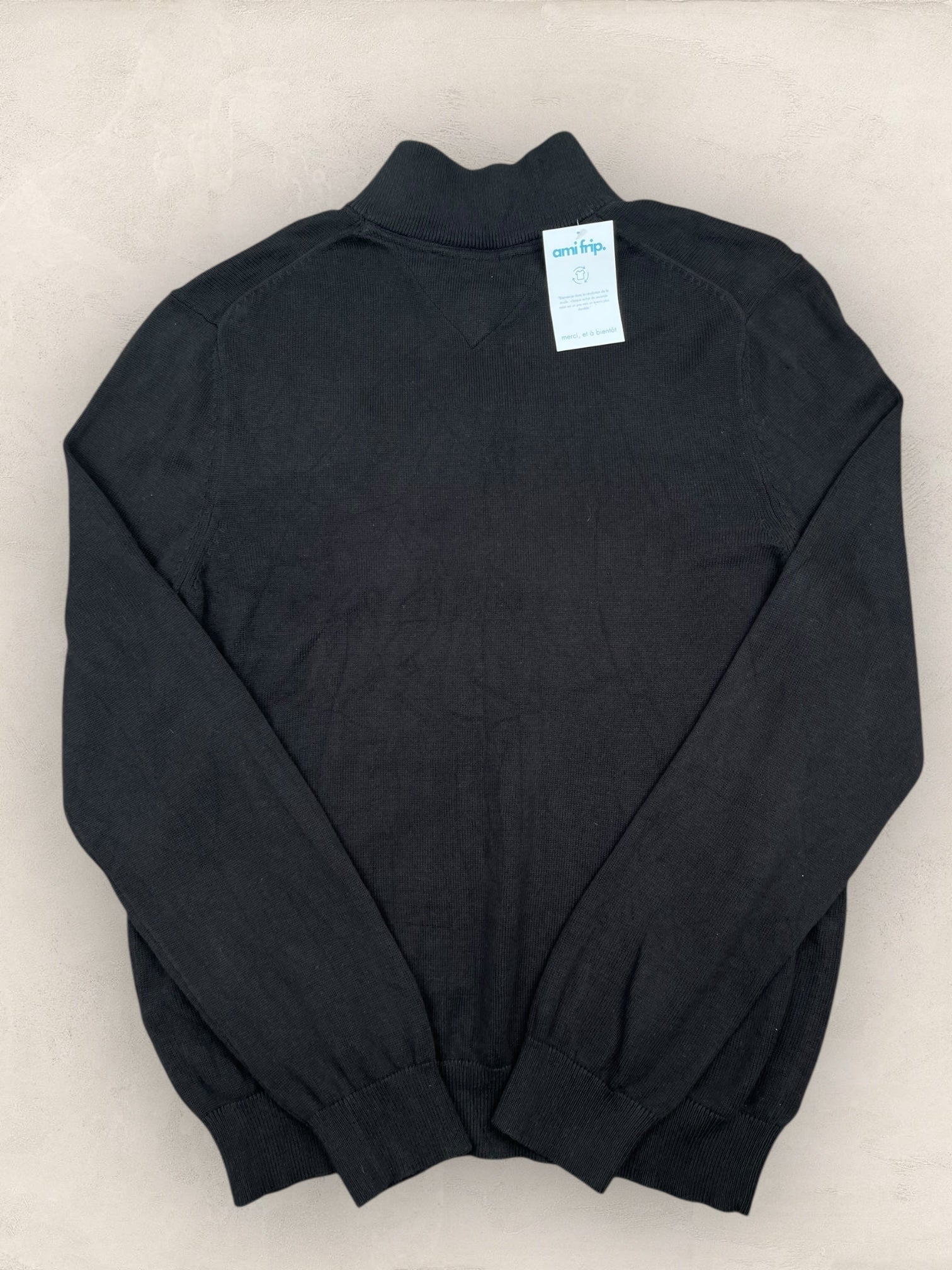 1/4 zip Homme Tommy Hilfiger Noir L Ref:3691 - Noir - L - amifrip