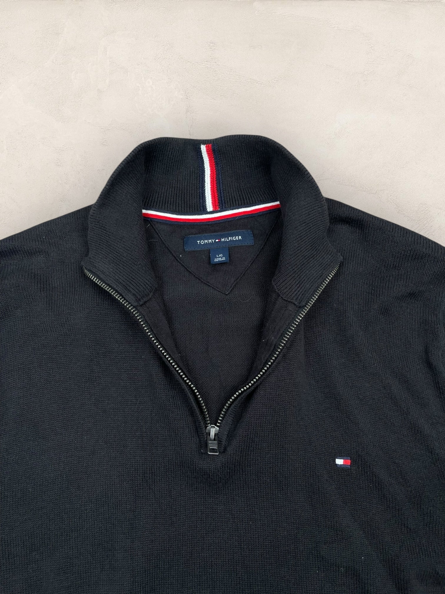 1/4 zip Homme Tommy Hilfiger Noir L Ref:3691 - Noir - L - amifrip