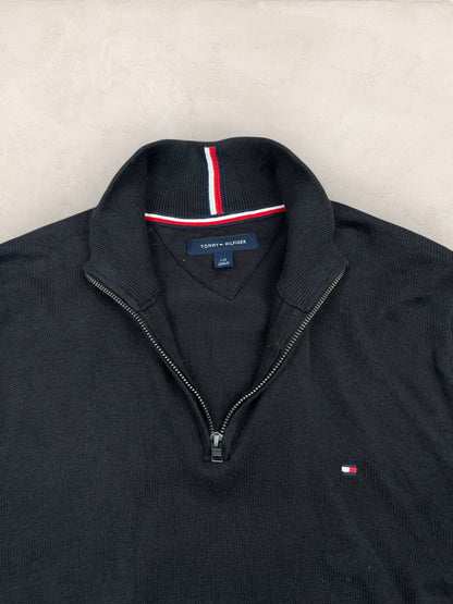 1/4 zip Homme Tommy Hilfiger Noir L Ref:3691 - Noir - L - amifrip