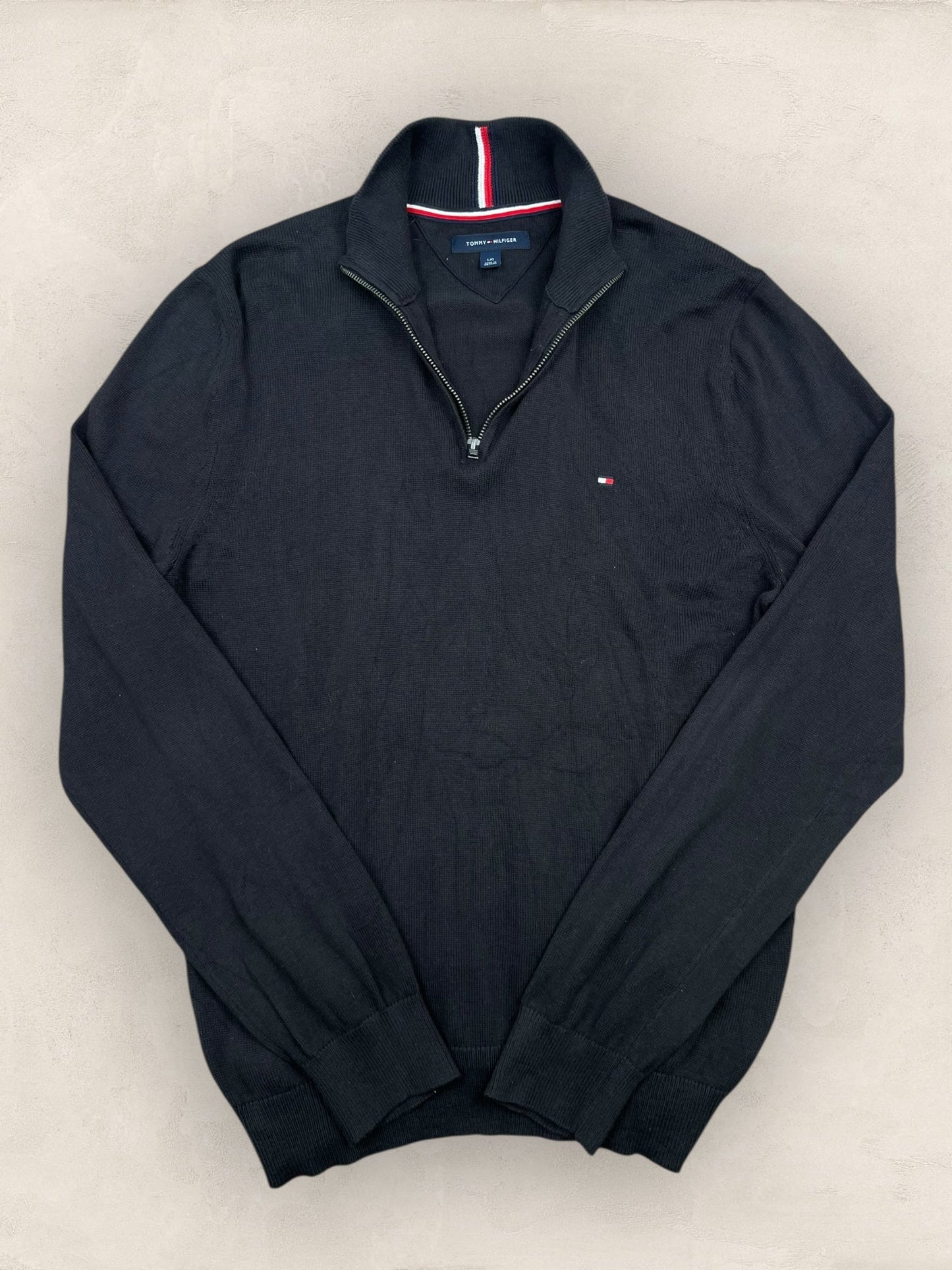 1/4 zip Homme Tommy Hilfiger Noir L Ref:3691 - Noir - L - amifrip