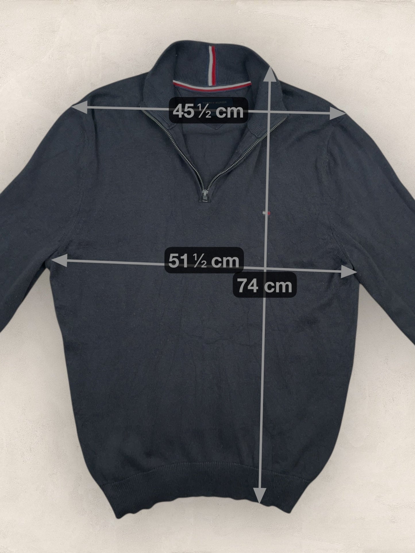 1/4 zip Homme Tommy Hilfiger Noir L Ref:3691 - Noir - L - amifrip