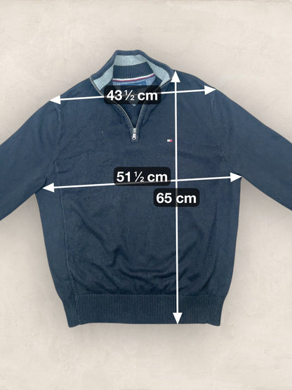 1/4 zip Homme Tommy Hilfiger Noir M Ref:3668 - Noir - M - amifrip