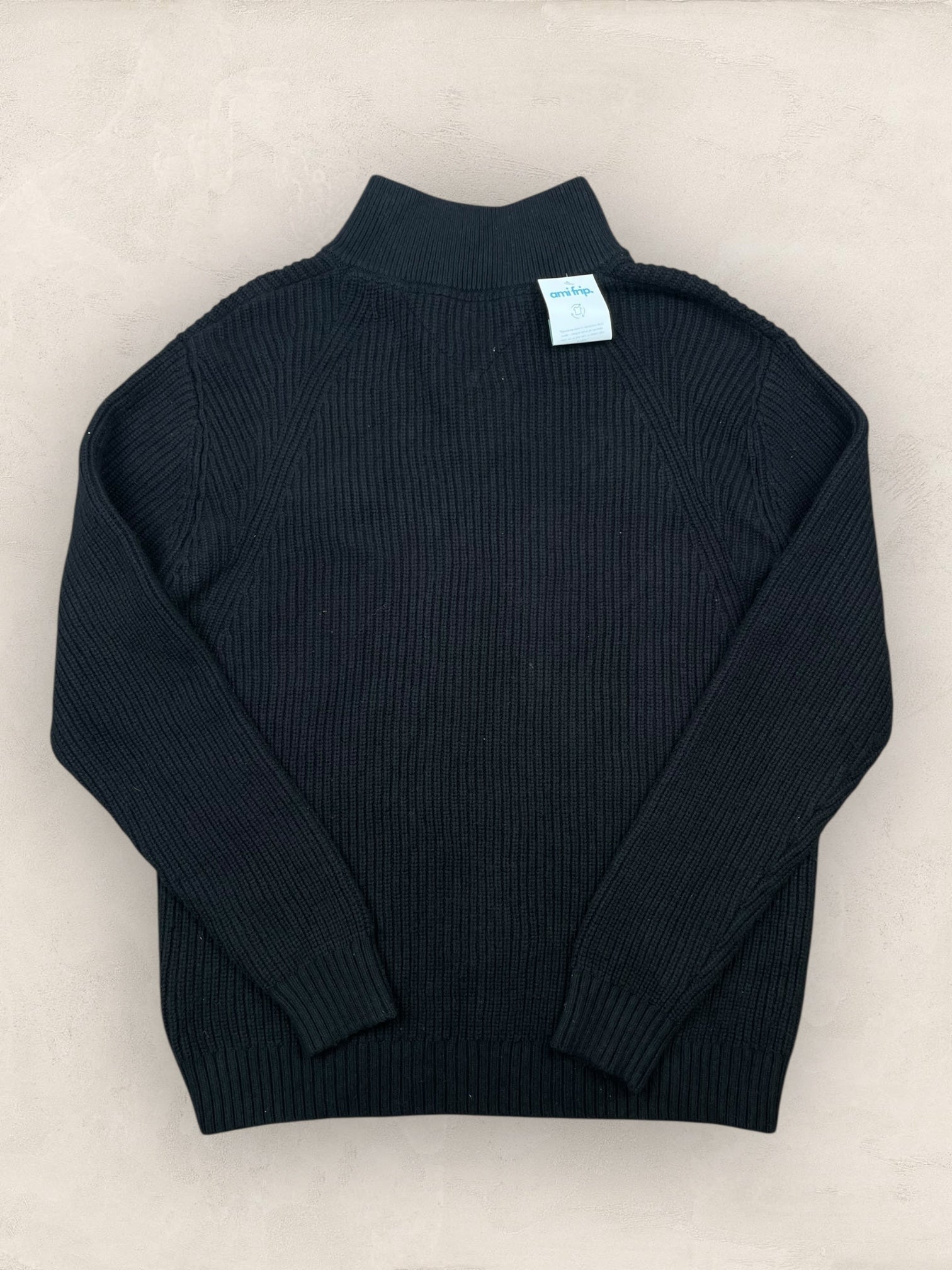 1/4 zip Homme Tommy Hilfiger Noir M Ref:3699 - Noir - M - amifrip