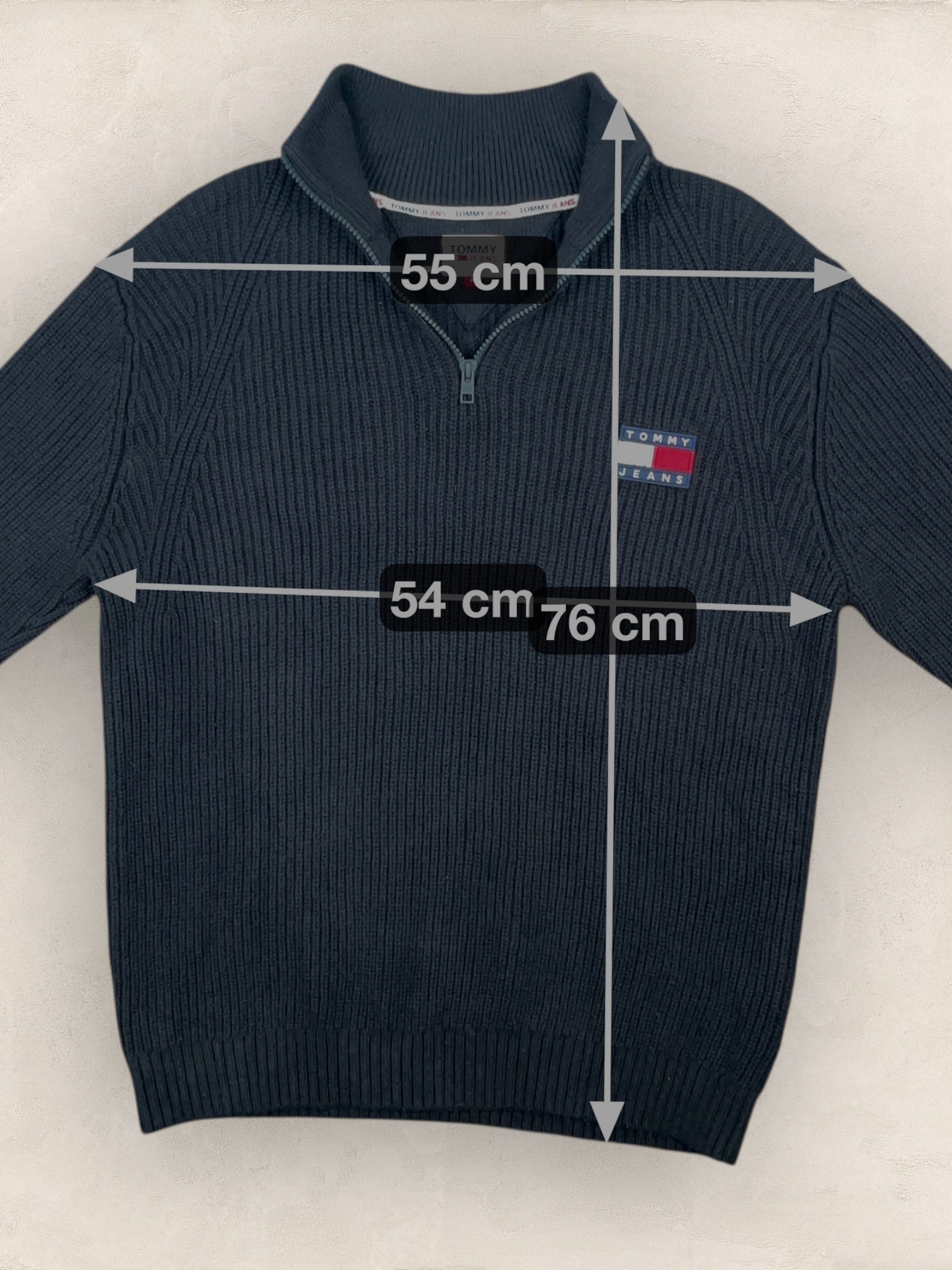 1/4 zip Homme Tommy Hilfiger Noir M Ref:3699 - Noir - M - amifrip