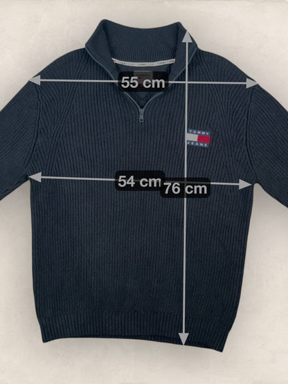 1/4 zip Homme Tommy Hilfiger Noir M Ref:3699 - Noir - M - amifrip