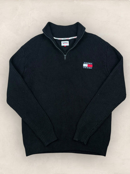 1/4 zip Homme Tommy Hilfiger Noir M Ref:3699 - Noir - M - amifrip