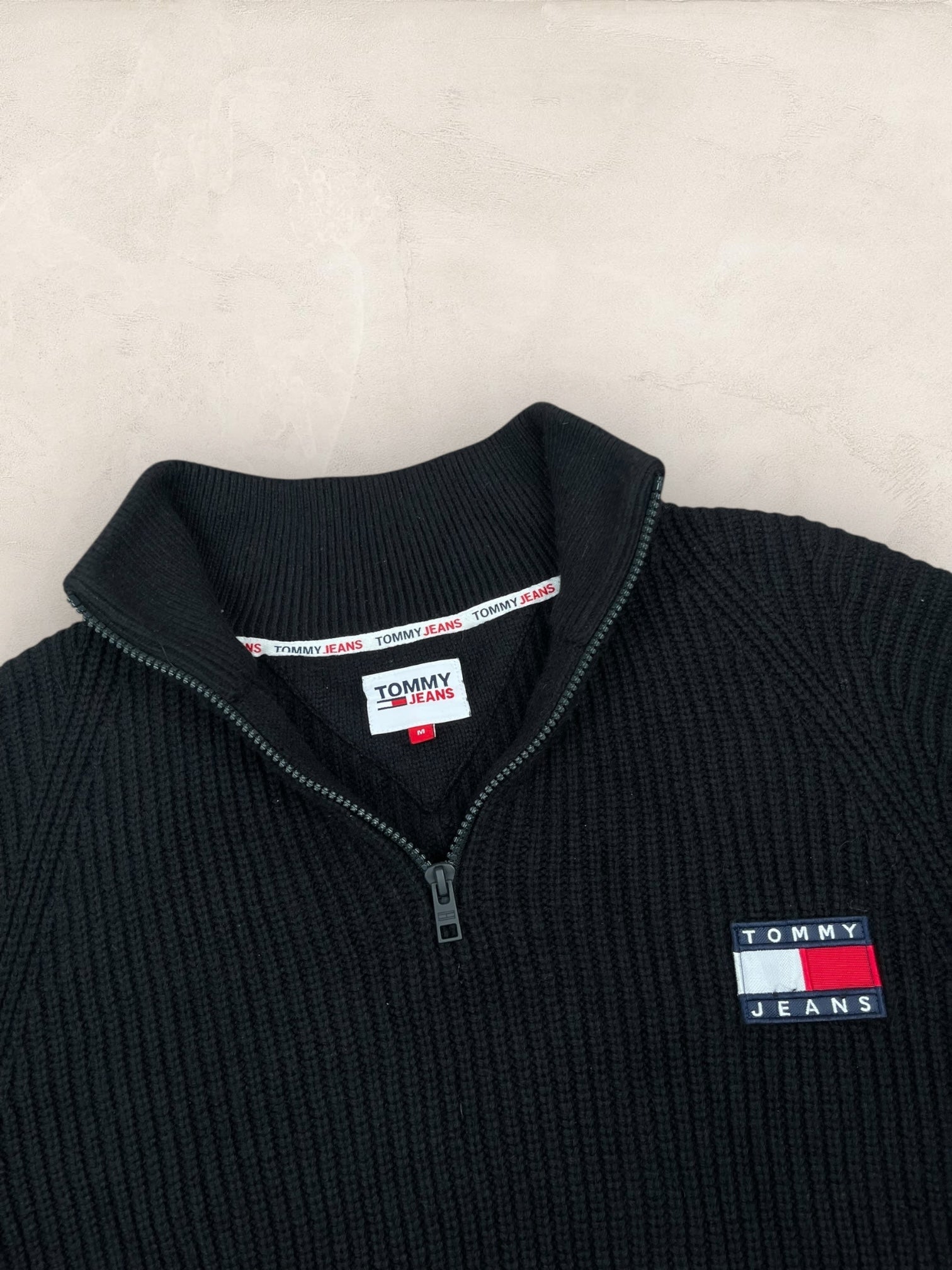 1/4 zip Homme Tommy Hilfiger Noir M Ref:3699 - Noir - M - amifrip