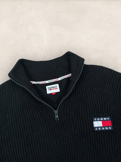 1/4 zip Homme Tommy Hilfiger Noir M Ref:3699 - Noir - M - amifrip