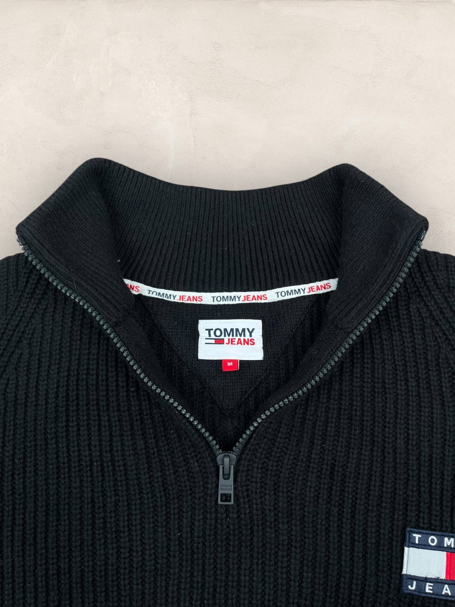 1/4 zip Homme Tommy Hilfiger Noir M Ref:3699 - Noir - M - amifrip