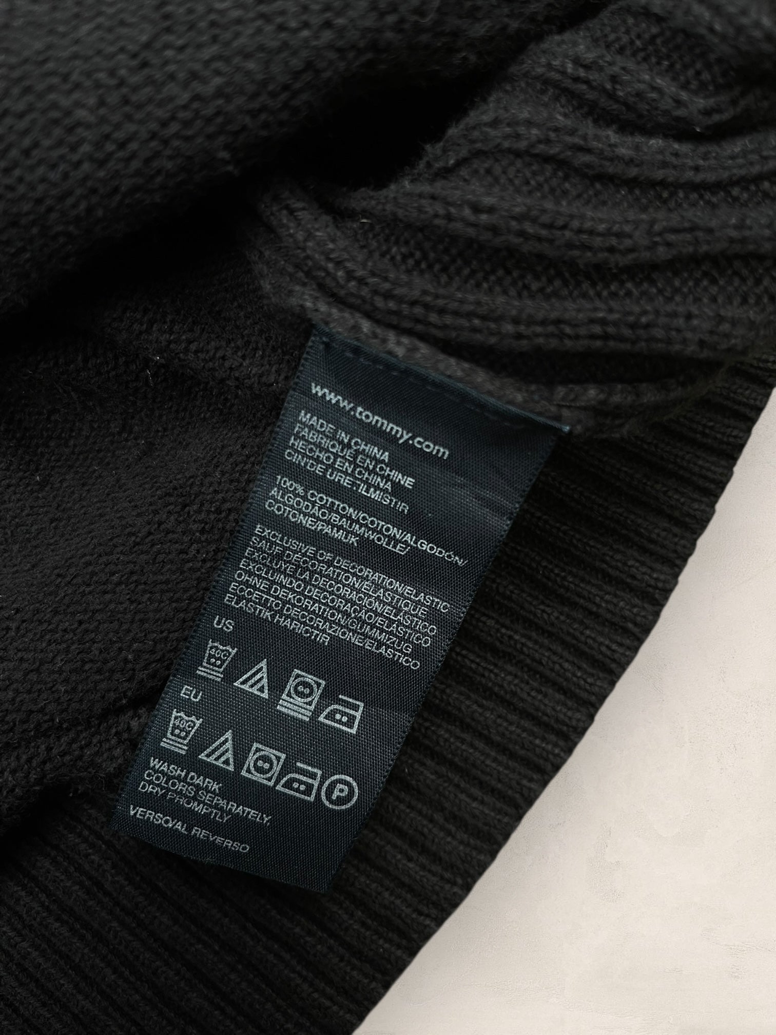 1/4 zip Homme Tommy Hilfiger Noir S Ref:3694 - Noir - S - amifrip