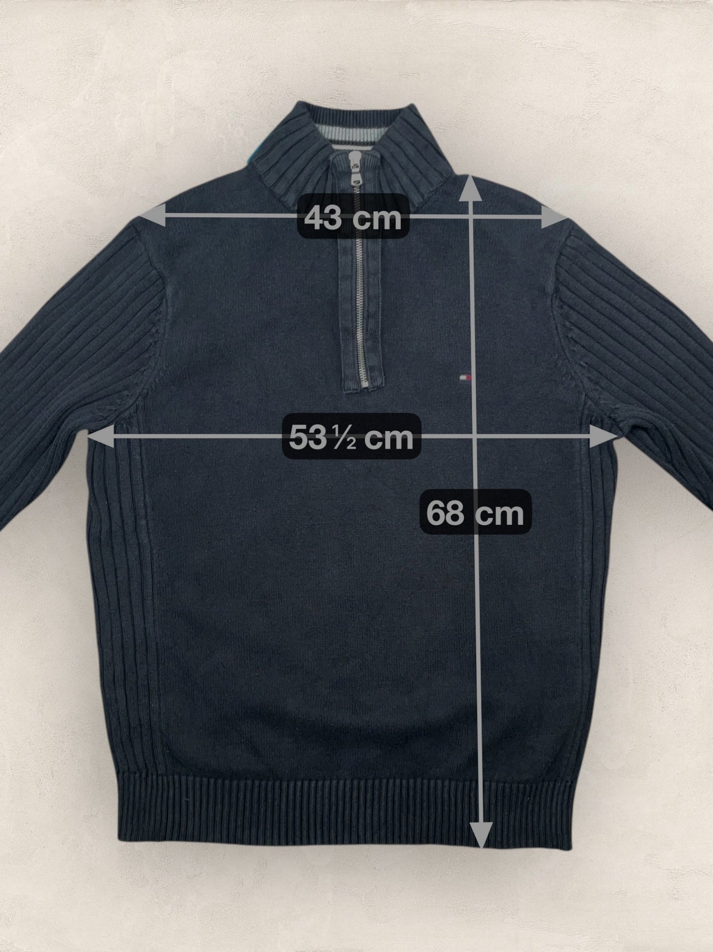 1/4 zip Homme Tommy Hilfiger Noir S Ref:3694 - Noir - S - amifrip