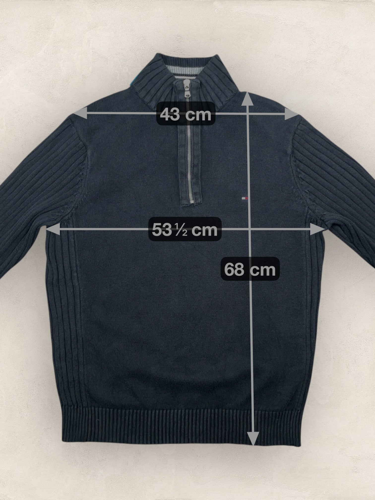 1/4 zip Homme Tommy Hilfiger Noir S Ref:3694 - Noir - S - amifrip