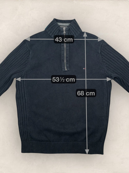 1/4 zip Homme Tommy Hilfiger Noir S Ref:3694 - Noir - S - amifrip