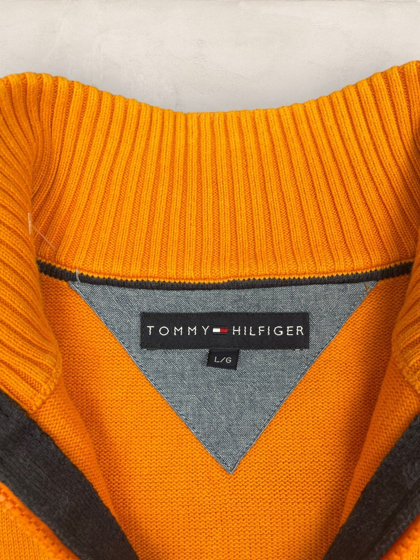 1/4 zip Homme Tommy Hilfiger Orange L Ref:3697 - Orange - L - amifrip