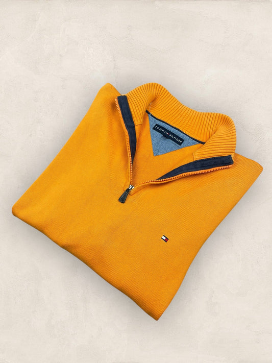 1/4 zip Homme Tommy Hilfiger Orange L Ref:3697 - Orange - L - amifrip
