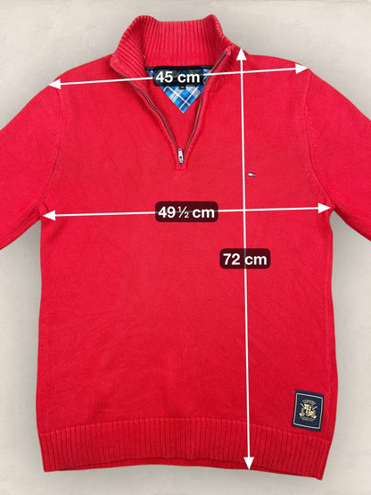 1/4 zip Homme Tommy Hilfiger Rouge M Ref:3626 - Rouge - M - amifrip