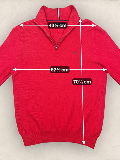 1/4 zip Homme Tommy Hilfiger Rouge M Ref:3684 - Rouge - M - amifrip