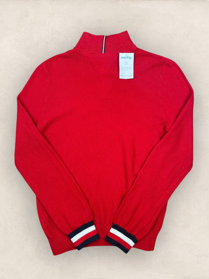 1/4 zip Homme Tommy Hilfiger Rouge M Ref:3684 - Rouge - M - amifrip