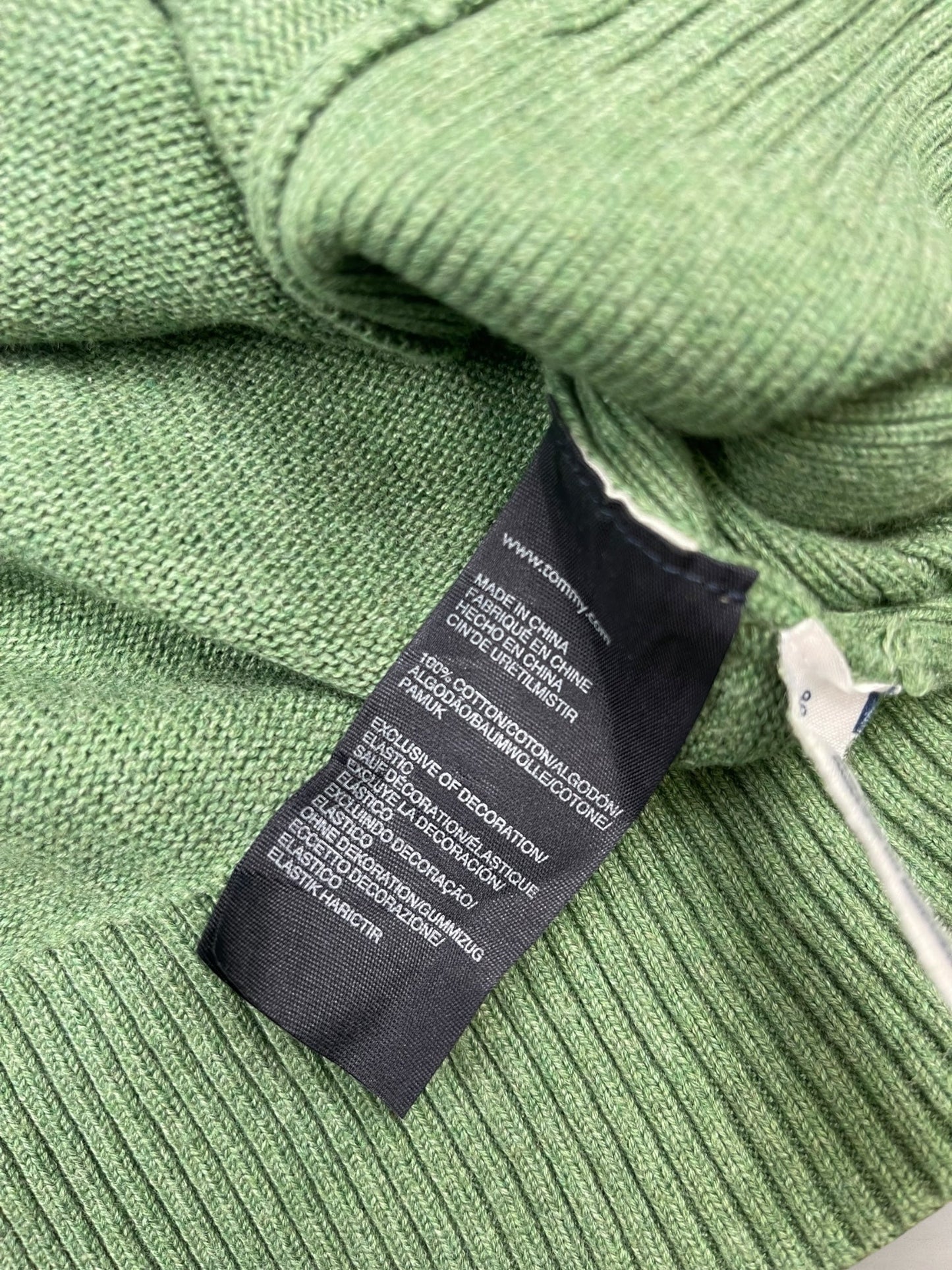 1/4 zip Homme Tommy Hilfiger Vert L Ref:3690 - Vert - L - amifrip