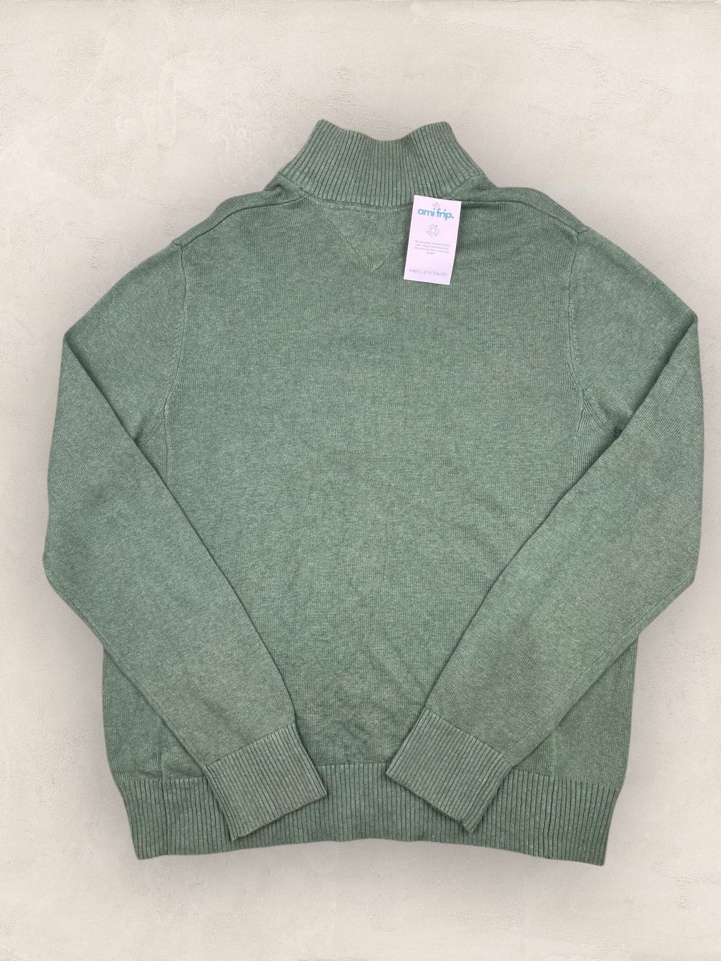 1/4 zip Homme Tommy Hilfiger Vert L Ref:3690 - Vert - L - amifrip