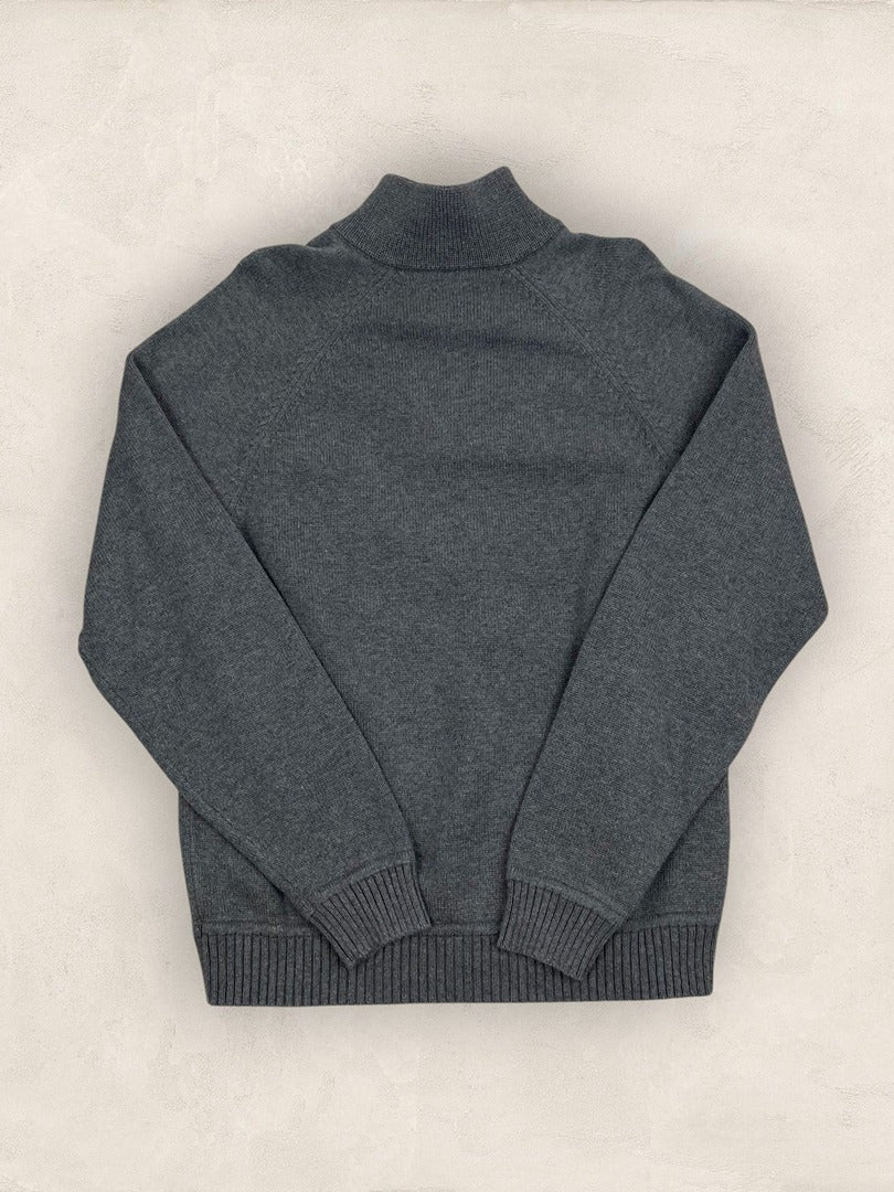 Pull 1/4 zip, Demi-zip Tommy Hilfiger - Homme S - Gris - Coton - très bon état - Ts0234