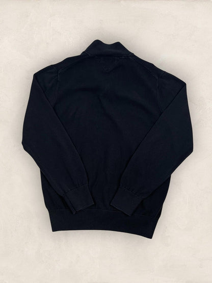 Pull 1/4 zip Tommy Hilfiger - Homme Xl - Noir - Coton - Très bon état - Ts0223