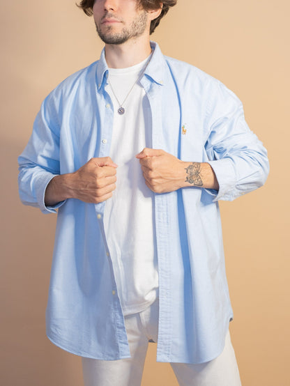 Chemise Bleu Ralph Lauren Homme #1006