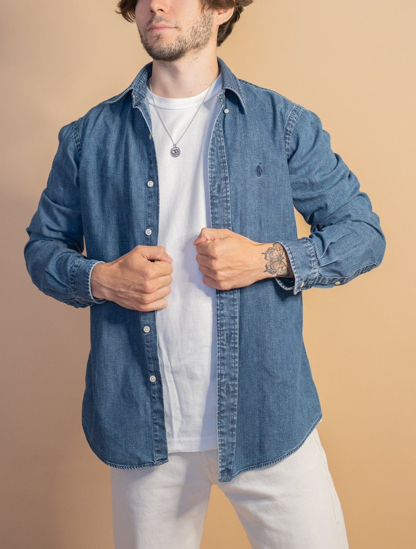 Chemise Bleu Ralph Lauren Homme #1001