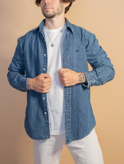 Chemise Bleu Ralph Lauren Homme #1001