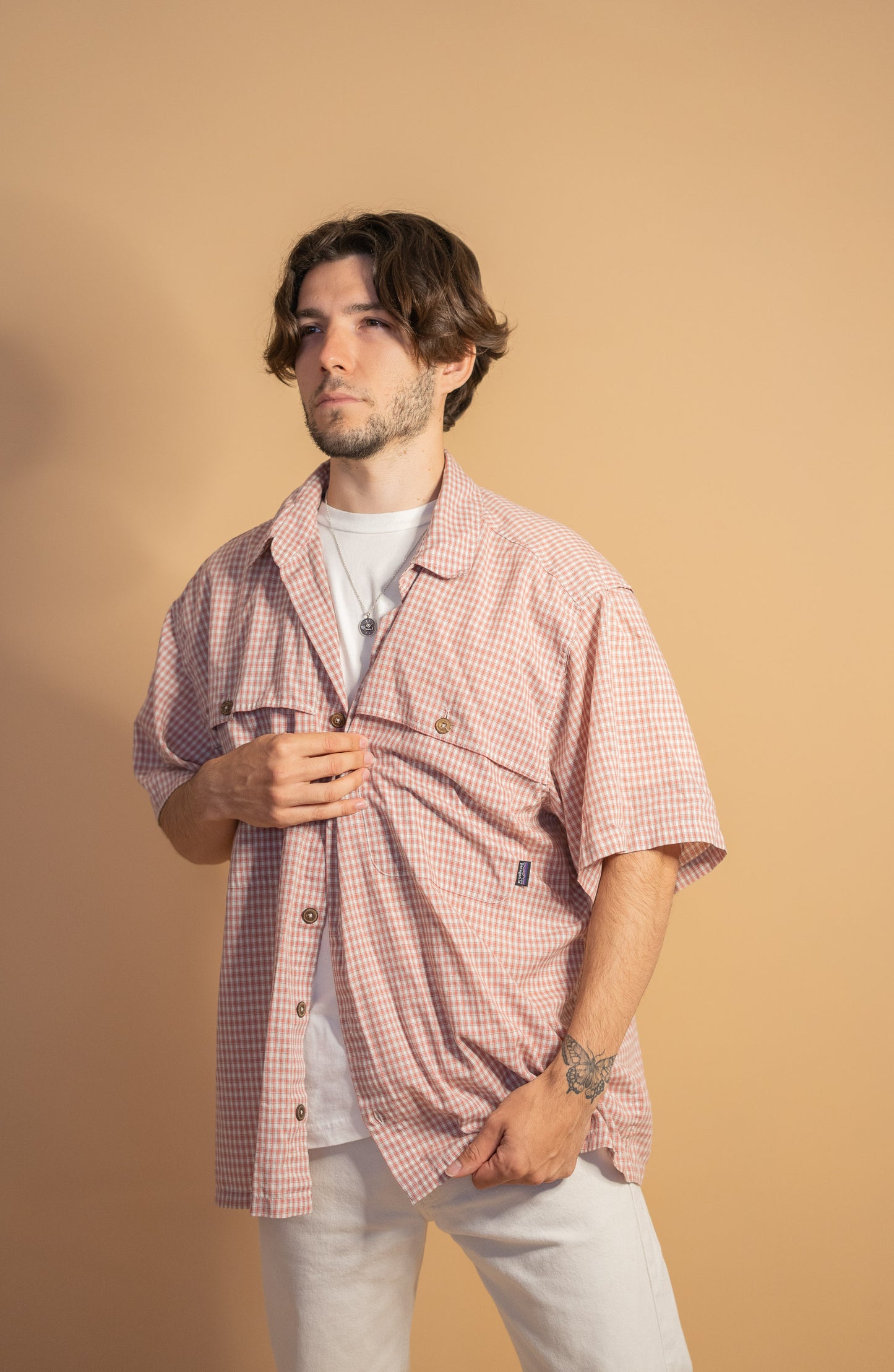 Chemise Rouge Patagonia Homme #971