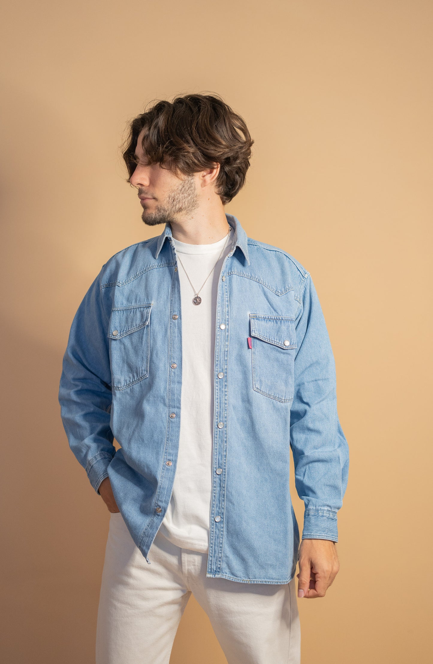 Chemise Bleu West Valley Homme #1065