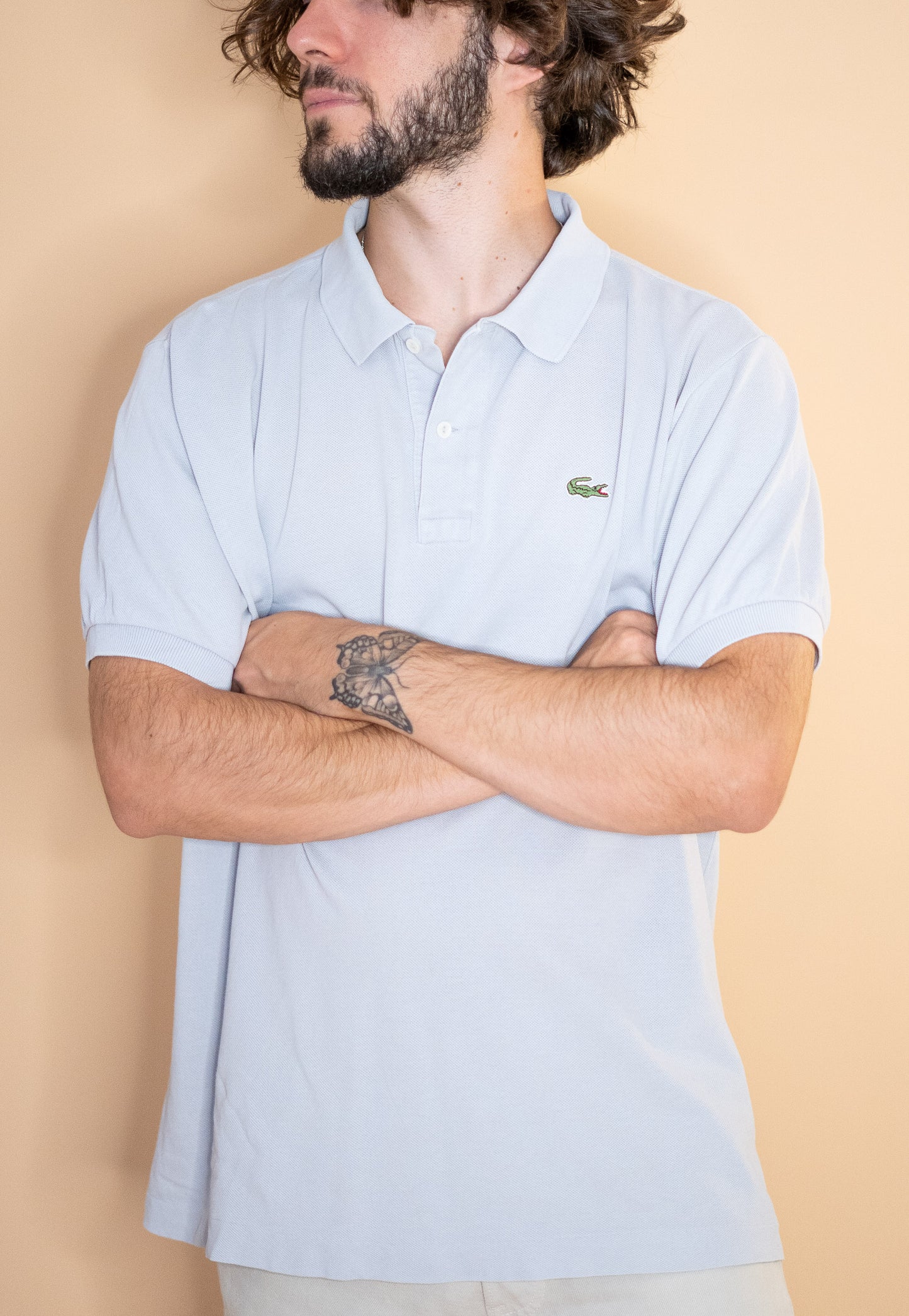 Polo Lacoste Gris #1195