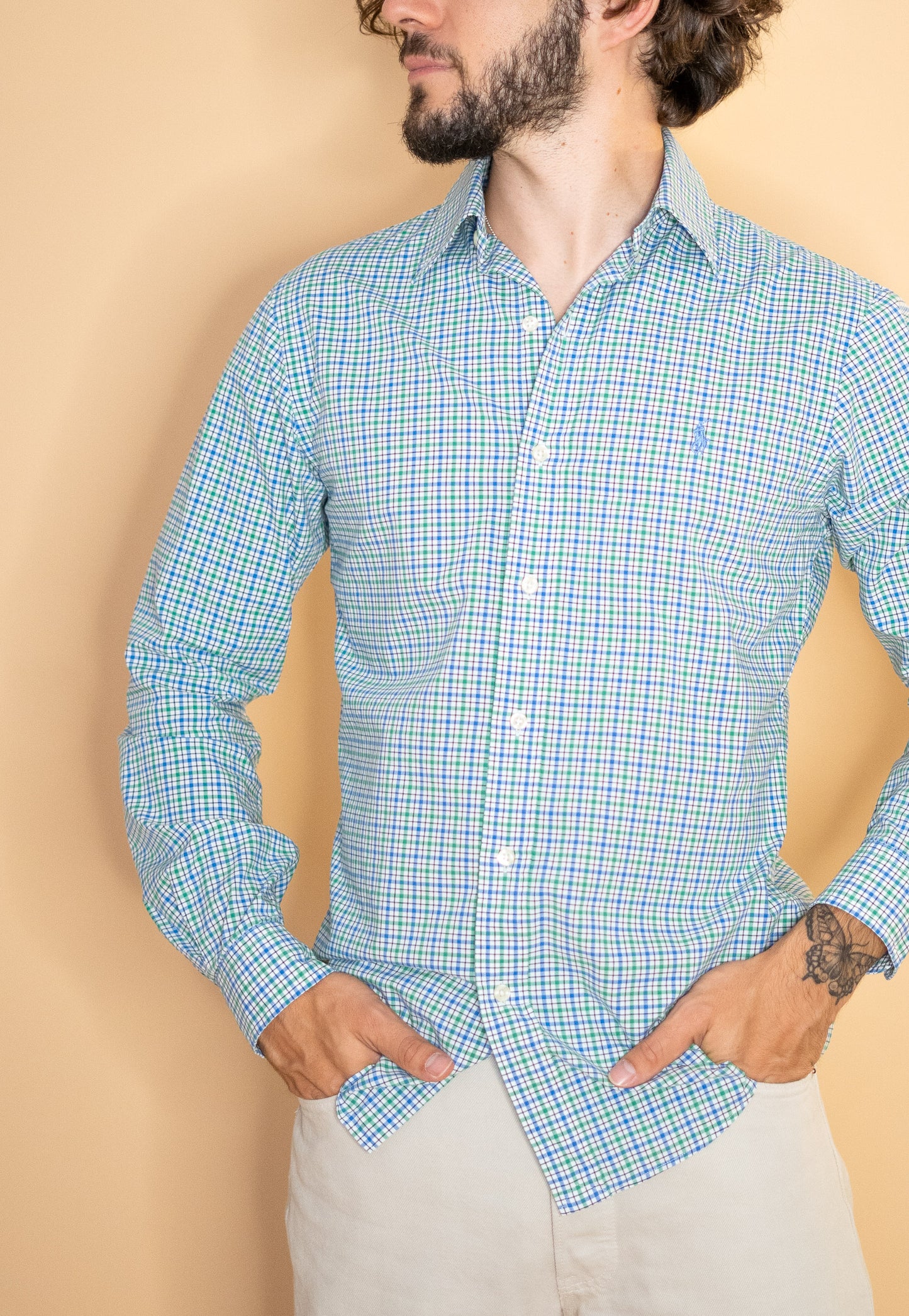 Chemise Bleu Ralph Lauren Homme #1109