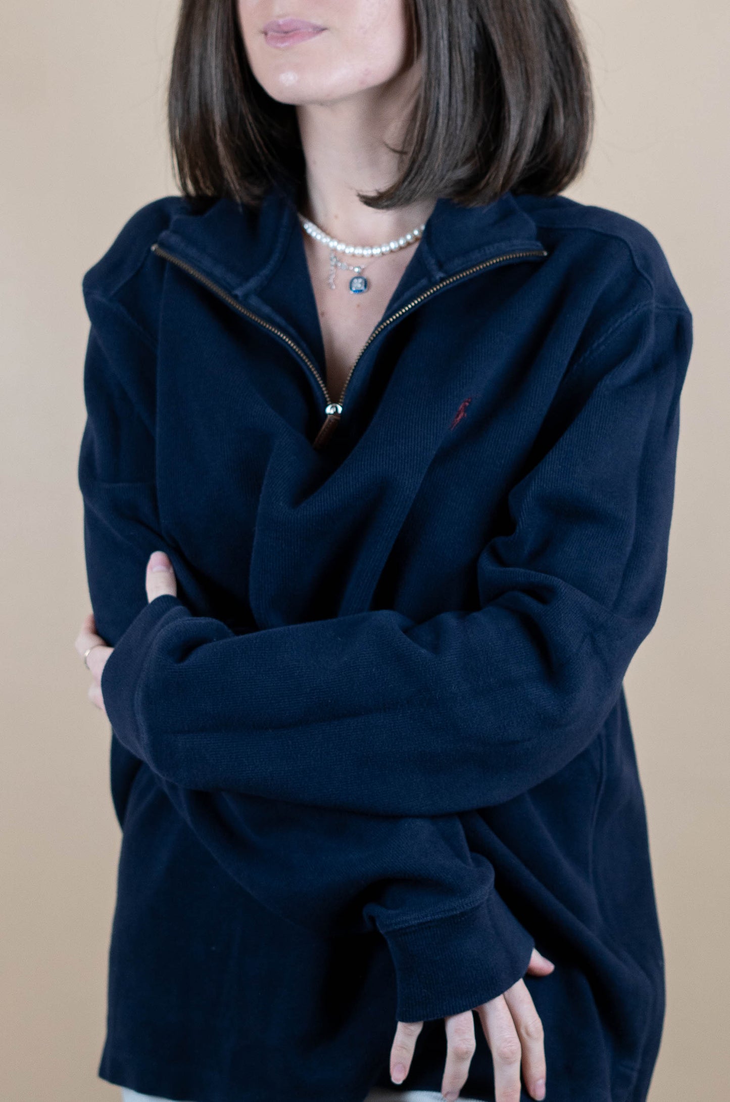 half-zip ralph lauren femme - amifrip - friperie