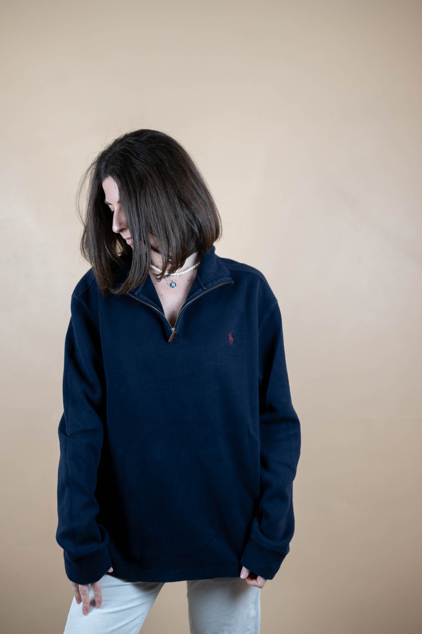 half-zip ralph lauren femme - amifrip - friperie