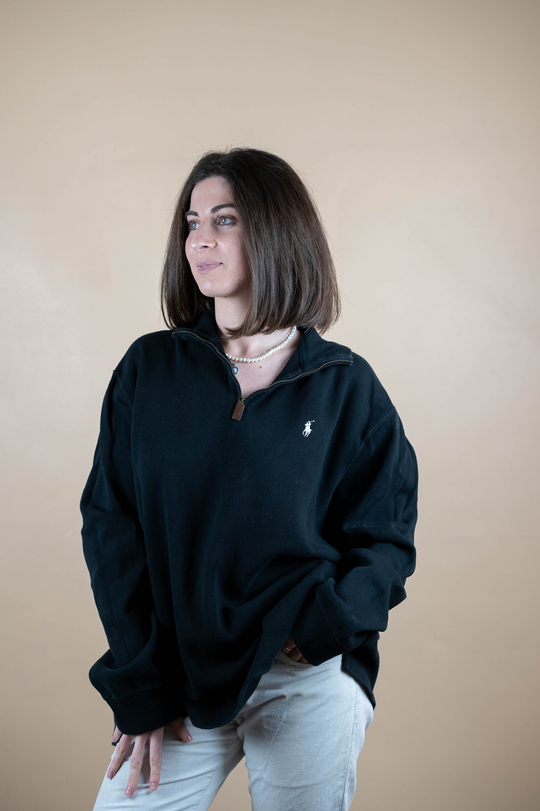 half-zip ralph lauren femme - amifrip - friperie