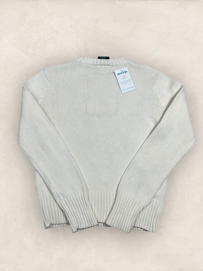 Pull Ralph Lauren Flag/Drapeau Americain Blanc M Femme Ref : 2594