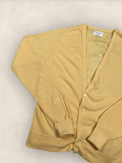 Cardigan Christian Dior Ref: 2547 - JAUNE - L - amifrip - Friperie en ligne et vêtements vintage