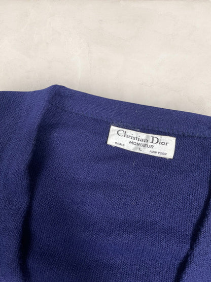 Cardigan Christian Dior Ref: 2554 - BLEU MARINE - L - amifrip - Friperie en ligne et vêtements vintage