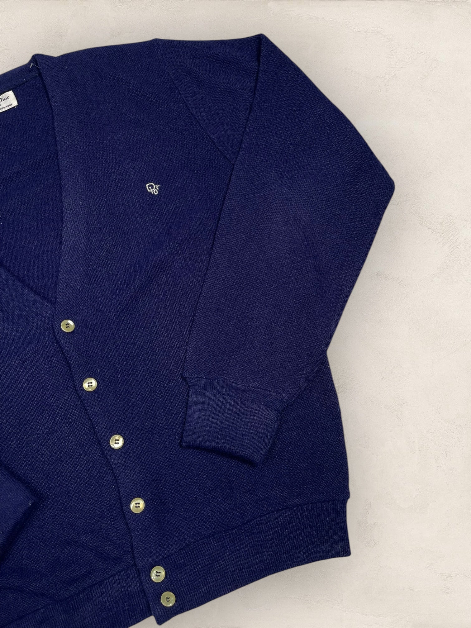 Cardigan Christian Dior Ref: 2554 - BLEU MARINE - L - amifrip - Friperie en ligne et vêtements vintage