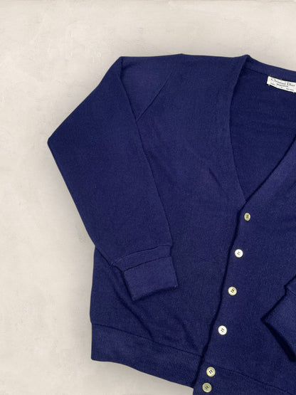 Cardigan Christian Dior Ref: 2554 - BLEU MARINE - L - amifrip - Friperie en ligne et vêtements vintage