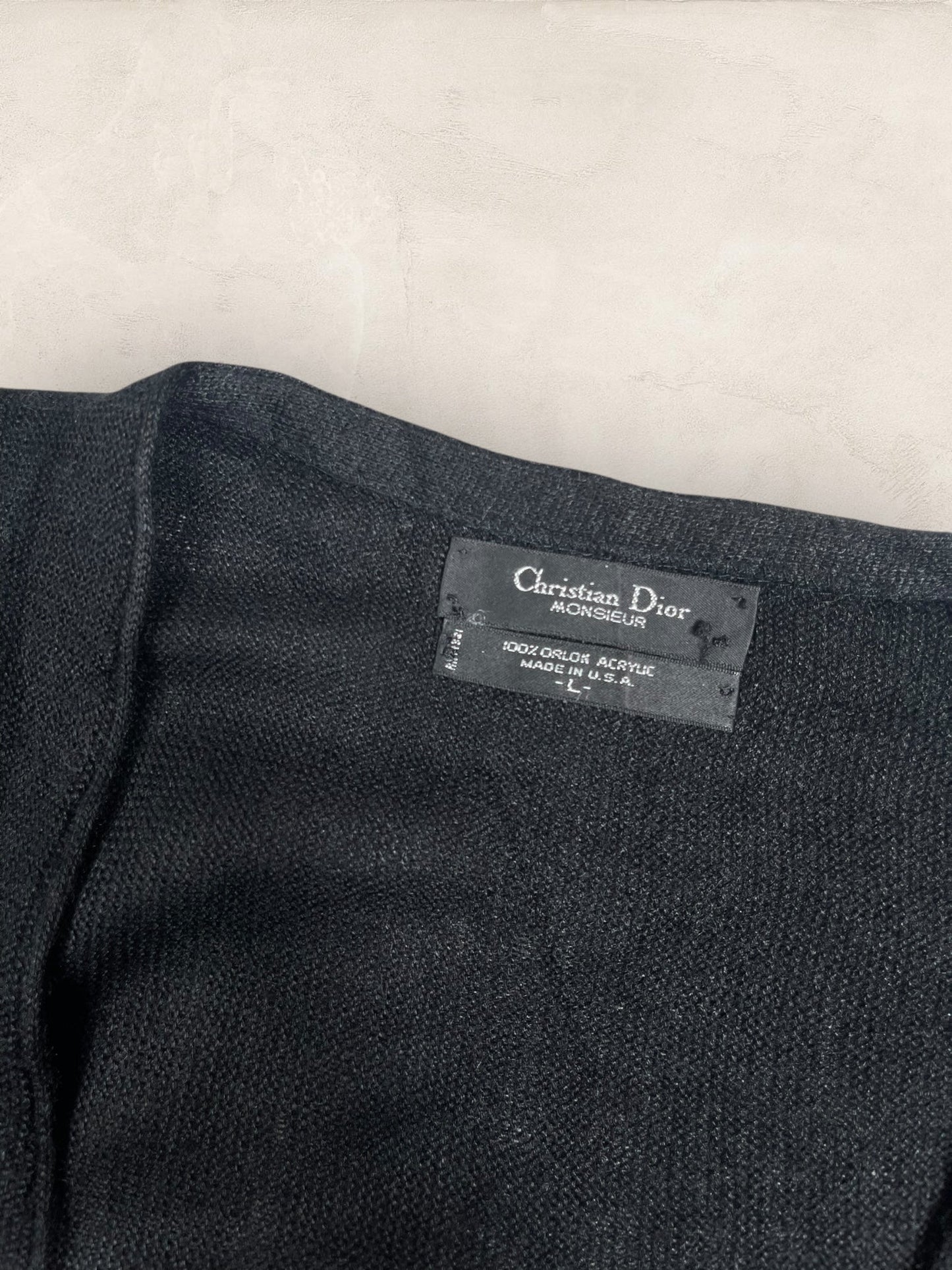 Cardigan Christian Dior Ref: 2555 - NOIR - L - amifrip - Friperie en ligne et vêtements vintage