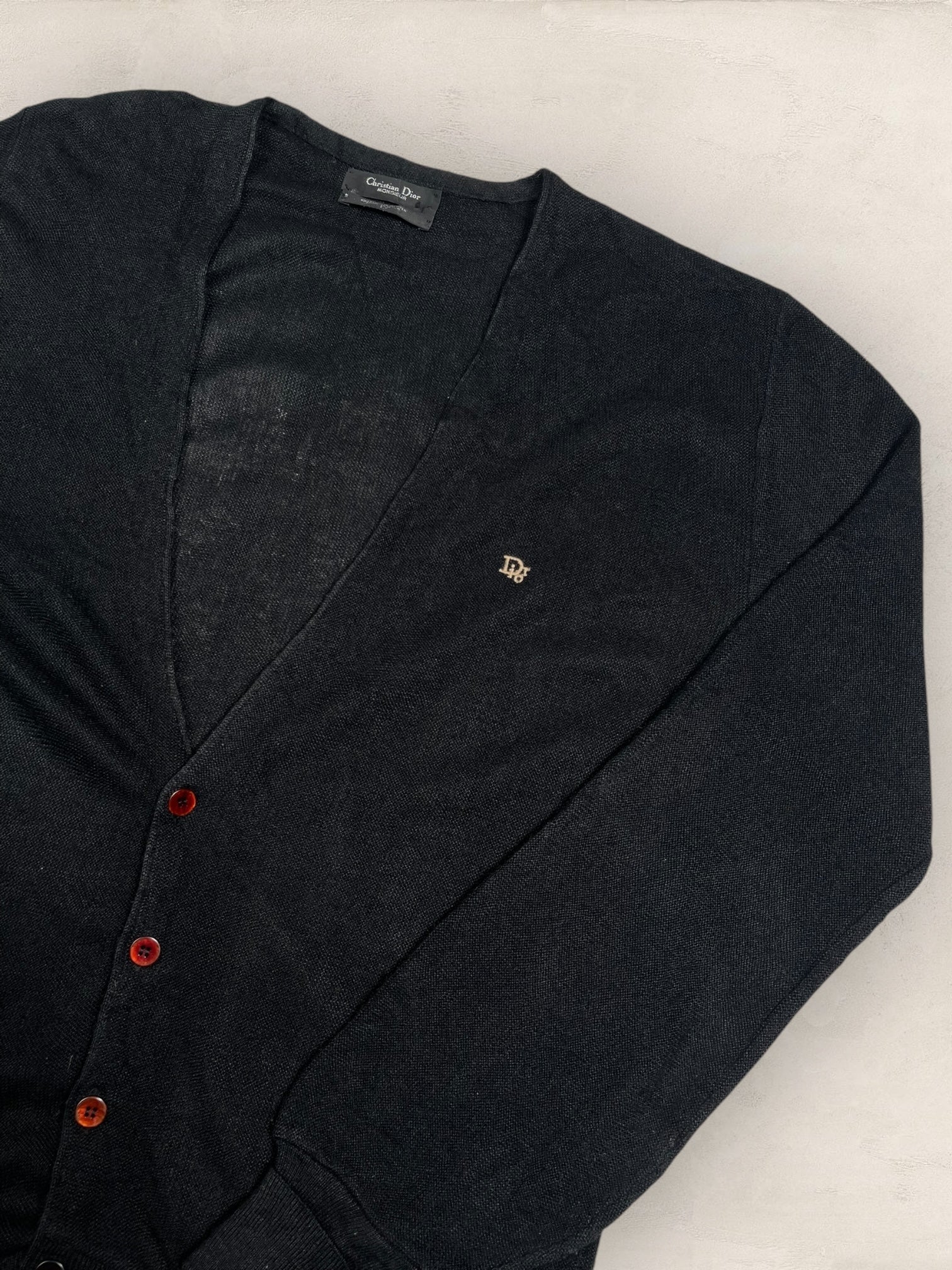 Cardigan Christian Dior Ref: 2555 - NOIR - L - amifrip - Friperie en ligne et vêtements vintage